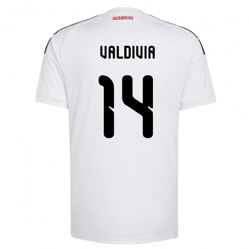 Danxen Kinderen Felipe Valdivia #14 Wit Zwart Thuisshirt Thuistenue 2026/27 T-Shirt België