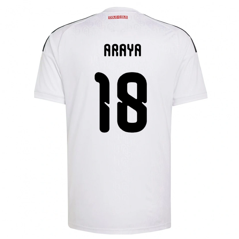 Danxen Kinderen Benjamín Araya #18 Wit Zwart Thuisshirt Thuistenue 2026/27 T-Shirt België