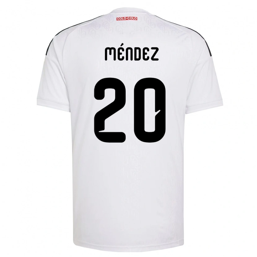 Danxen Kinderen Javier Méndez #20 Wit Zwart Thuisshirt Thuistenue 2026/27 T-Shirt België