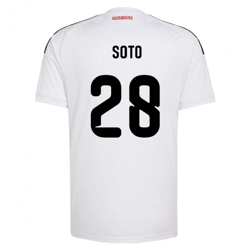 Danxen Kinderen Lucas Soto #28 Wit Zwart Thuisshirt Thuistenue 2026/27 T-Shirt België