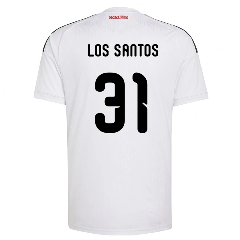 Danxen Kinderen Matías De Los Santos #31 Wit Zwart Thuisshirt Thuistenue 2026/27 T-Shirt België