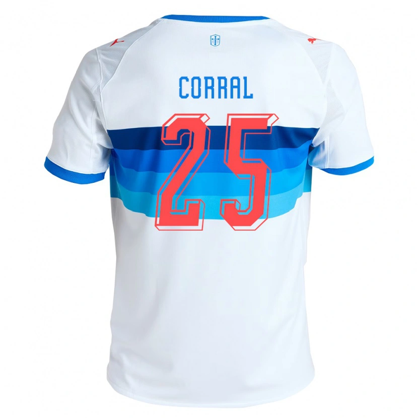 Danxen Kinderen Diego Corral #25 Wit Hemelsblauw Thuisshirt Thuistenue 2026/27 T-Shirt België