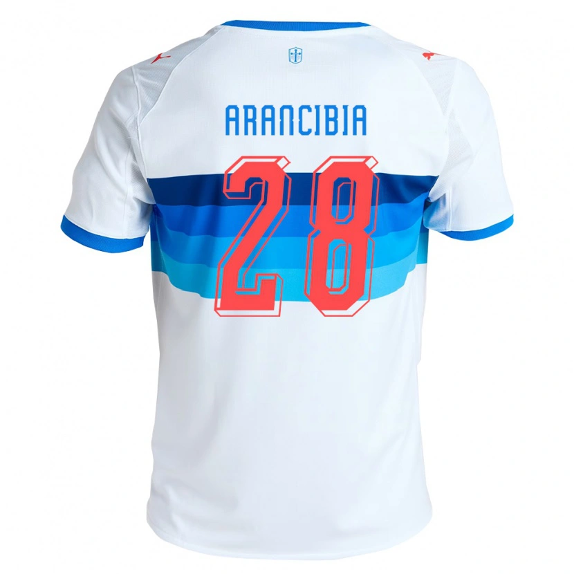 Danxen Kinderen Francisco Arancibia #28 Wit Hemelsblauw Thuisshirt Thuistenue 2026/27 T-Shirt België