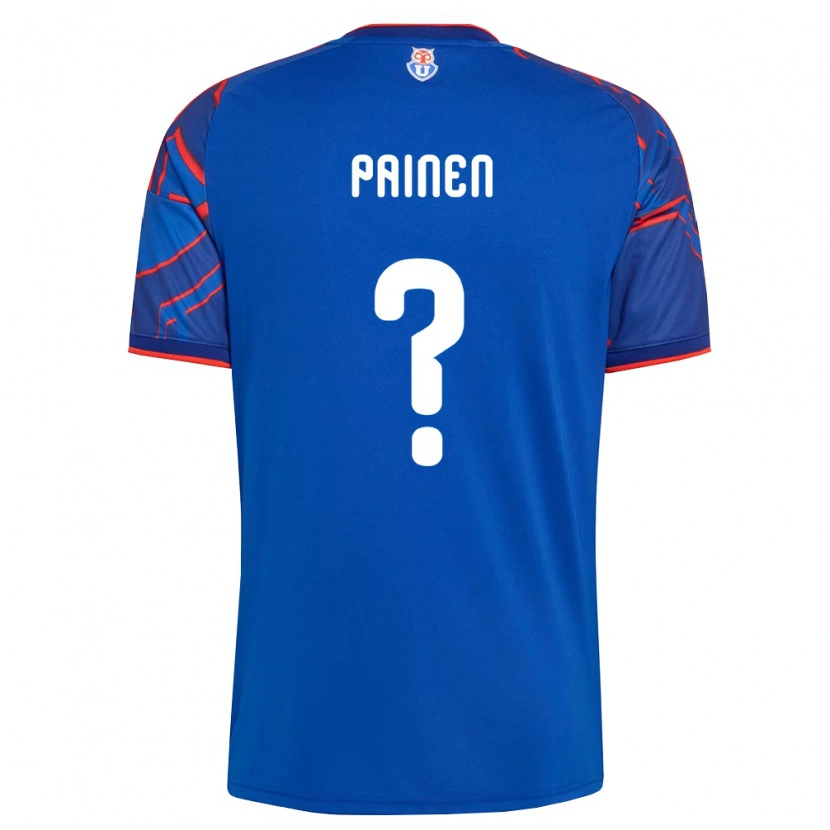 Danxen Kinderen Sebastián Painen #0 Koninklijk Blauw Rood Thuisshirt Thuistenue 2026/27 T-Shirt België