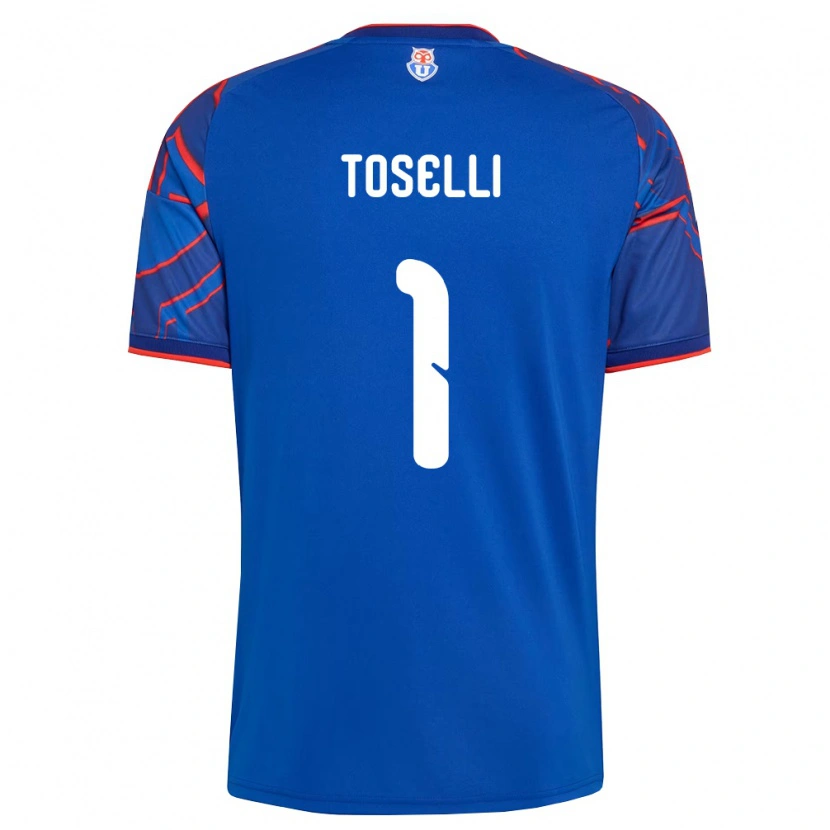 Danxen Kinderen Cristopher Toselli #1 Koninklijk Blauw Rood Thuisshirt Thuistenue 2026/27 T-Shirt België