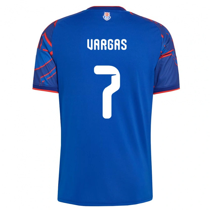 Danxen Kinderen Jeisson Vargas #7 Koninklijk Blauw Rood Thuisshirt Thuistenue 2026/27 T-Shirt België