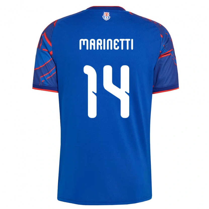 Danxen Kinderen Nicolás Marinetti #14 Koninklijk Blauw Rood Thuisshirt Thuistenue 2026/27 T-Shirt België