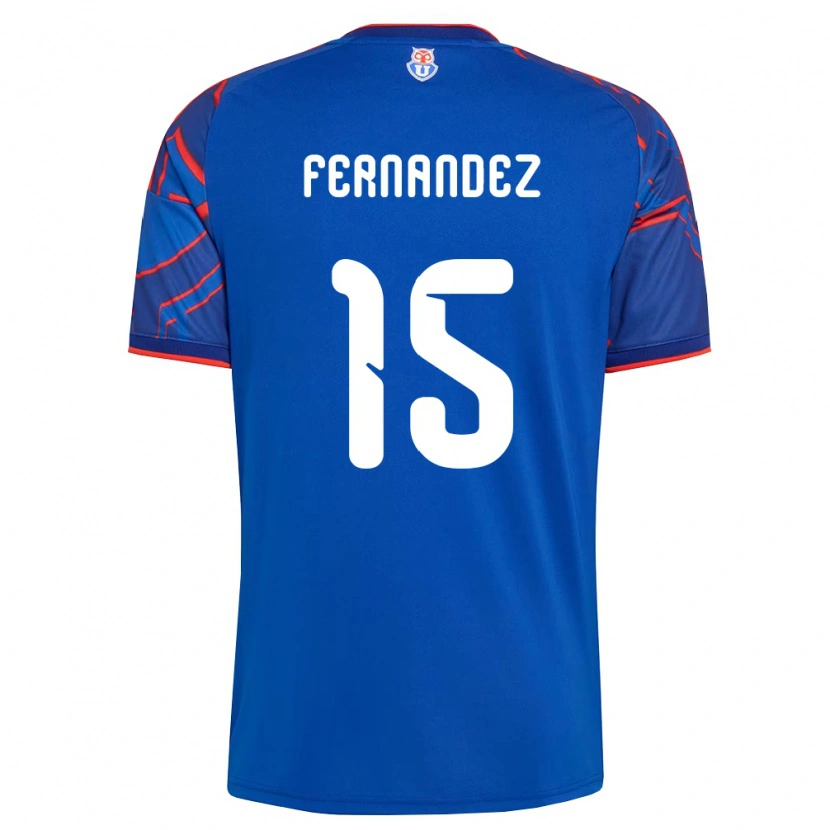 Danxen Kinderen Vicente Fernández #15 Koninklijk Blauw Rood Thuisshirt Thuistenue 2026/27 T-Shirt België