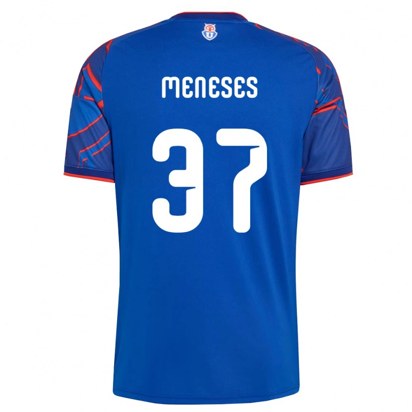 Danxen Kinderen Tomás Meneses #37 Koninklijk Blauw Rood Thuisshirt Thuistenue 2026/27 T-Shirt België