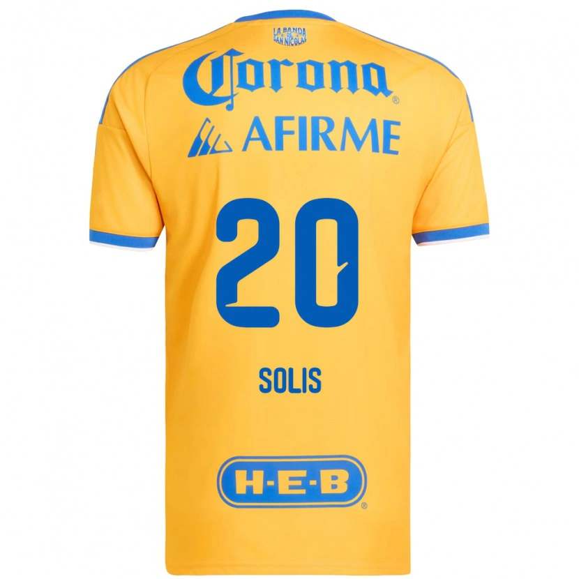 Danxen Kinderen Ofelia Solis #20 Geel Blauw Thuisshirt Thuistenue 2026/27 T-Shirt België