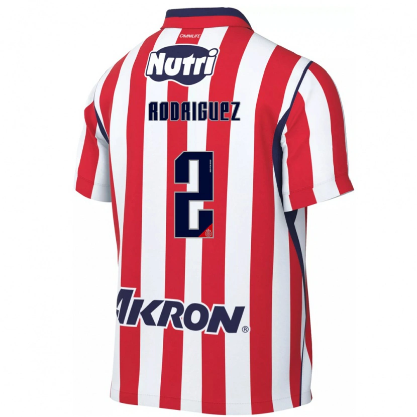 Danxen Kinderen Jaqueline Rodríguez #2 Rood Wit Thuisshirt Thuistenue 2026/27 T-Shirt België