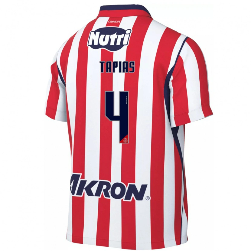 Danxen Kinderen Miguel Tapias #4 Rood Wit Thuisshirt Thuistenue 2026/27 T-Shirt België