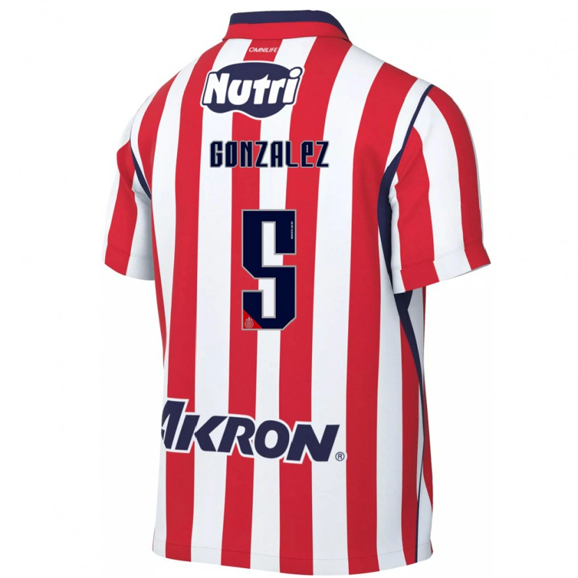 Danxen Kinderen Bryan González #5 Rood Wit Thuisshirt Thuistenue 2026/27 T-Shirt België