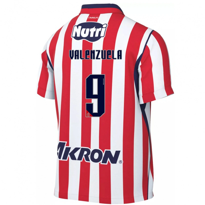 Danxen Kinderen Gabriela Valenzuela #9 Rood Wit Thuisshirt Thuistenue 2026/27 T-Shirt België