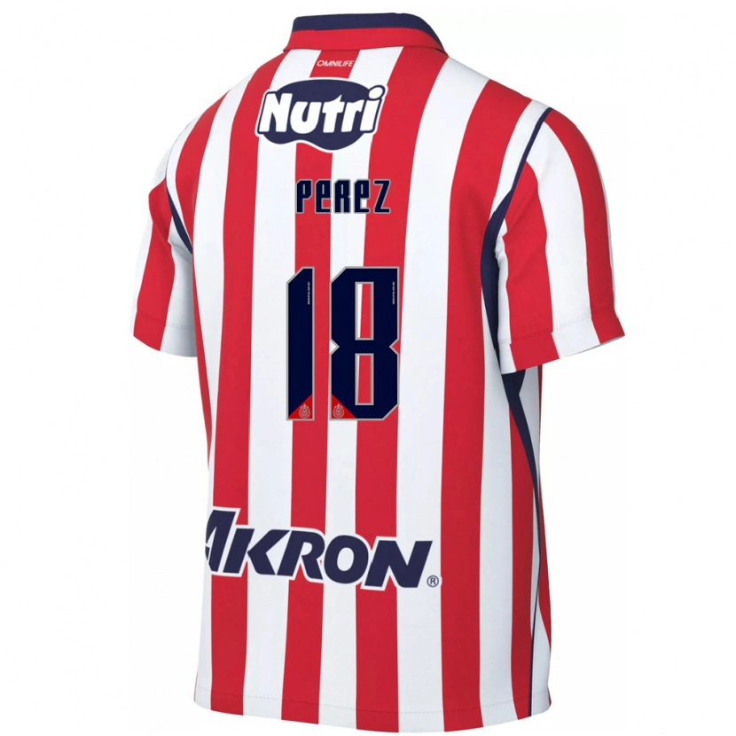 Danxen Kinderen Jonathan Pérez #18 Rood Wit Thuisshirt Thuistenue 2026/27 T-Shirt België
