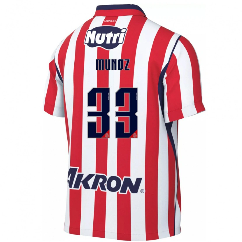 Danxen Kinderen Zahid Muñoz #33 Rood Wit Thuisshirt Thuistenue 2026/27 T-Shirt België