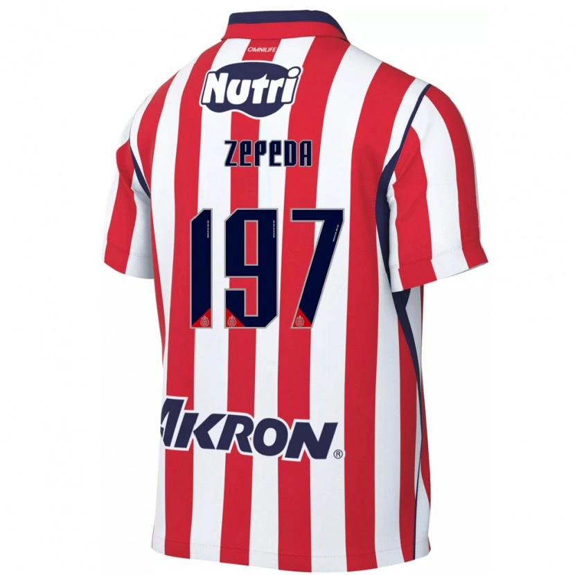 Danxen Kinderen Carlos Zepeda #197 Rood Wit Thuisshirt Thuistenue 2026/27 T-Shirt België