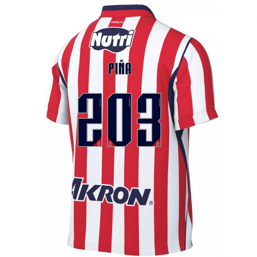Danxen Kinderen Fernando Piña #203 Rood Wit Thuisshirt Thuistenue 2026/27 T-Shirt België