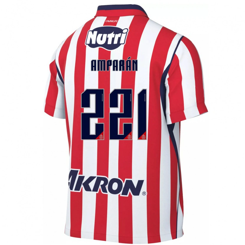 Danxen Kinderen Christian Amparán #221 Rood Wit Thuisshirt Thuistenue 2026/27 T-Shirt België