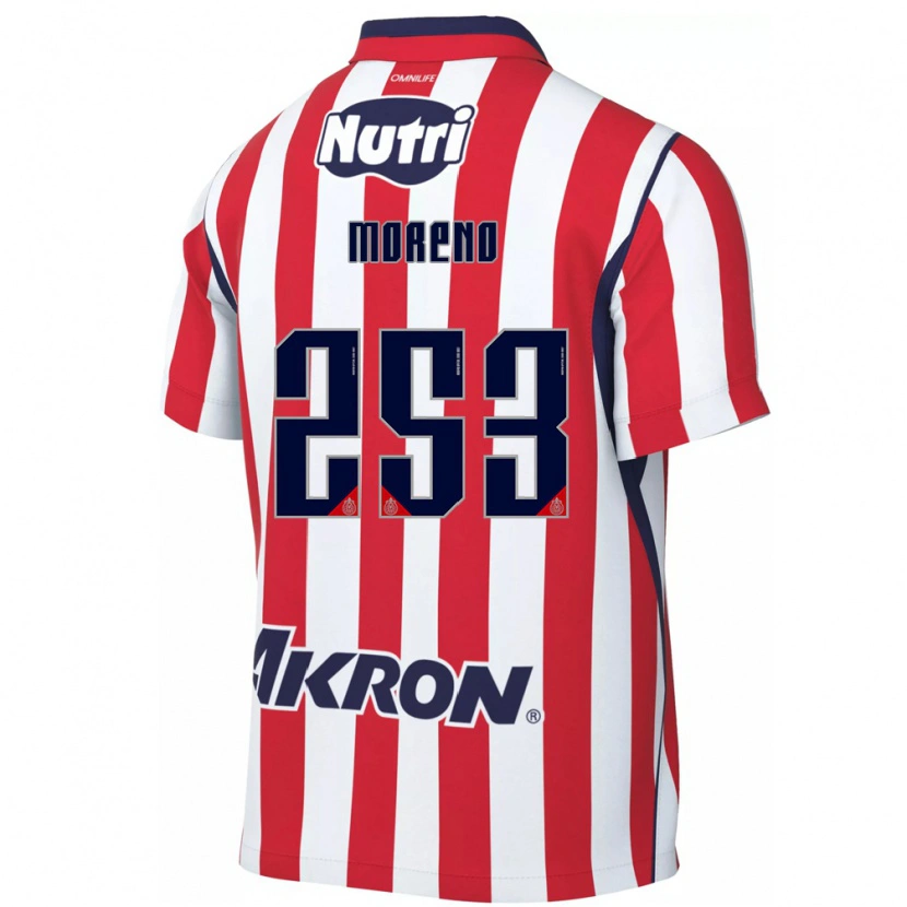 Danxen Kinderen Leonel Moreno #253 Rood Wit Thuisshirt Thuistenue 2026/27 T-Shirt België
