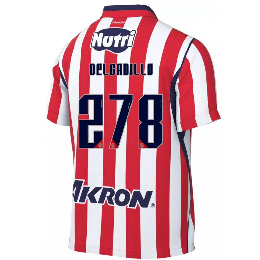 Danxen Kinderen Santiago Delgadillo #278 Rood Wit Thuisshirt Thuistenue 2026/27 T-Shirt België