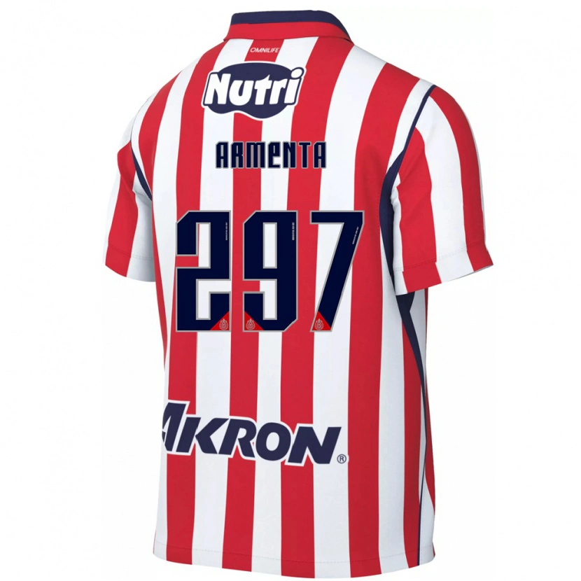 Danxen Kinderen Deibith Armenta #297 Rood Wit Thuisshirt Thuistenue 2026/27 T-Shirt België