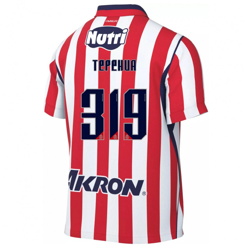 Danxen Kinderen Milán Tepehua #319 Rood Wit Thuisshirt Thuistenue 2026/27 T-Shirt België