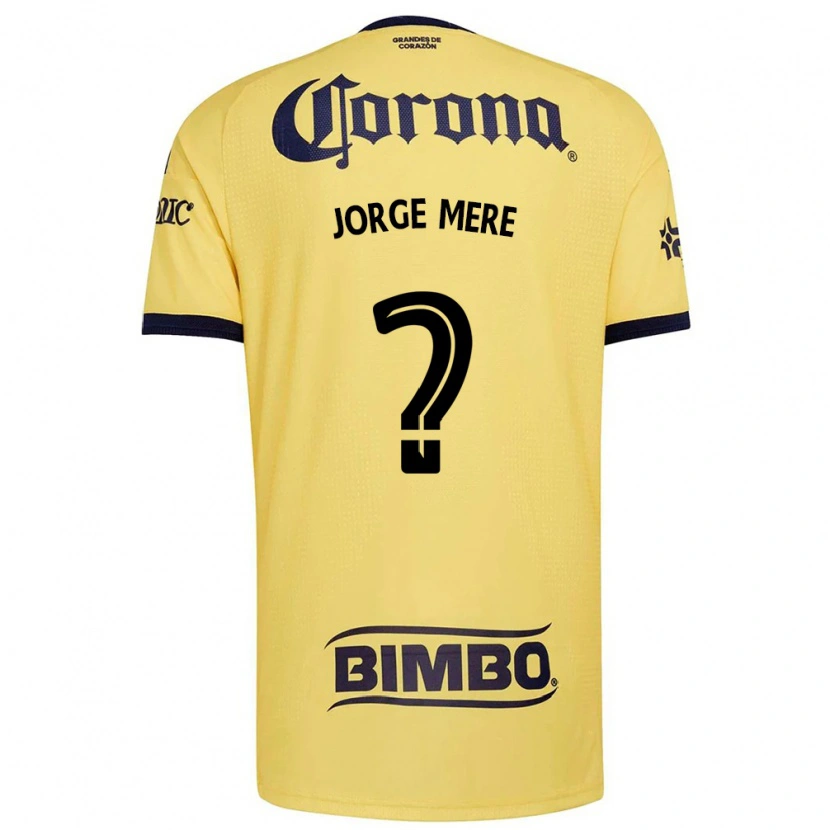 Danxen Kinderen Jorge Meré #0 Geel Rood Zwart Thuisshirt Thuistenue 2026/27 T-Shirt België