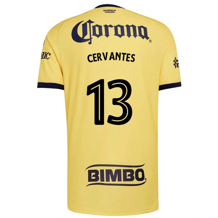 Danxen Kinderen Alan Cervantes #13 Geel Rood Zwart Thuisshirt Thuistenue 2026/27 T-Shirt België