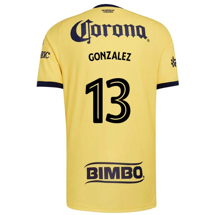 Danxen Kinderen Eva Gonzalez #13 Geel Rood Zwart Thuisshirt Thuistenue 2026/27 T-Shirt België