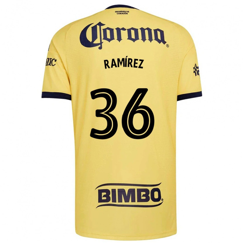 Danxen Kinderen Miguel Ramírez #36 Geel Rood Zwart Thuisshirt Thuistenue 2026/27 T-Shirt België