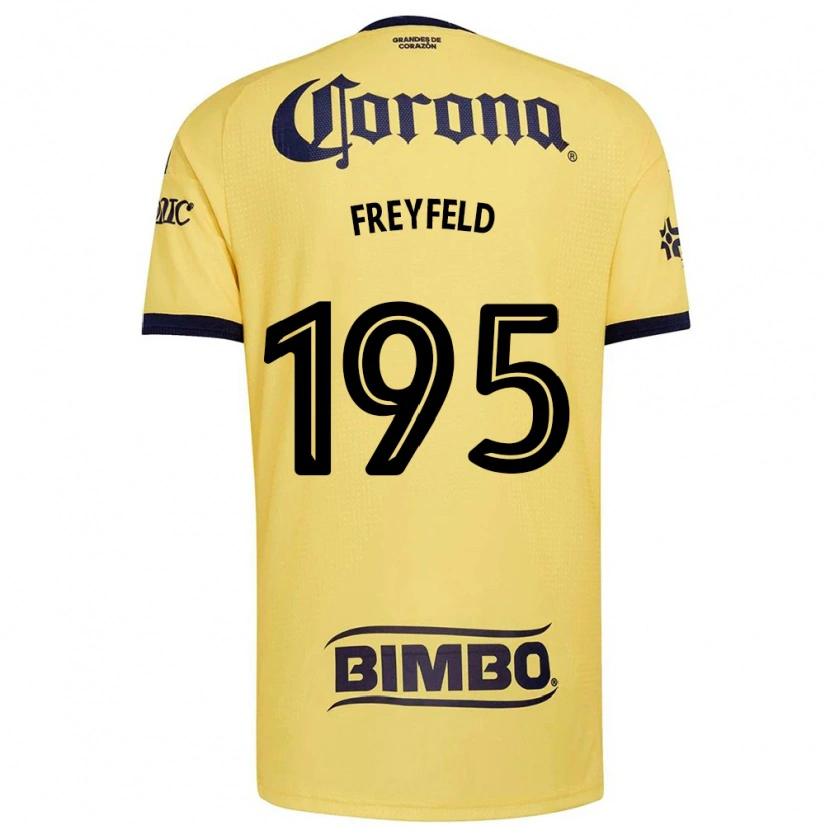 Danxen Kinderen Julián Freyfeld #195 Geel Rood Zwart Thuisshirt Thuistenue 2026/27 T-Shirt België