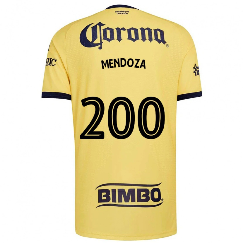 Danxen Kinderen Luis Mendoza #200 Geel Rood Zwart Thuisshirt Thuistenue 2026/27 T-Shirt België