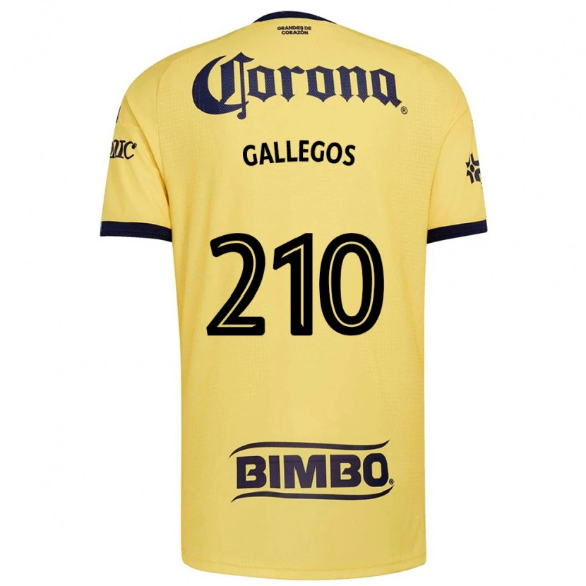 Danxen Kinderen José Gallegos #210 Geel Rood Zwart Thuisshirt Thuistenue 2026/27 T-Shirt België