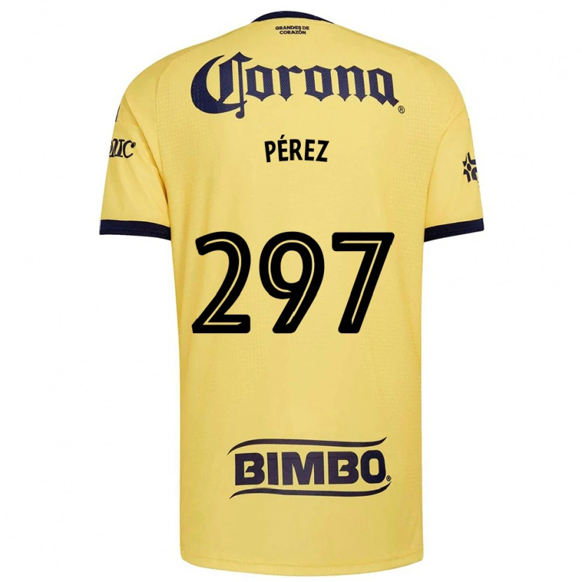 Danxen Kinderen Froylan Pérez #297 Geel Rood Zwart Thuisshirt Thuistenue 2026/27 T-Shirt België