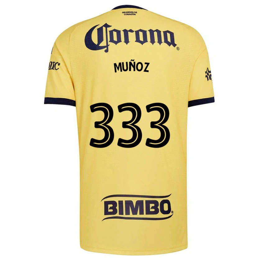 Danxen Kinderen Aarón Muñoz #333 Geel Rood Zwart Thuisshirt Thuistenue 2026/27 T-Shirt België