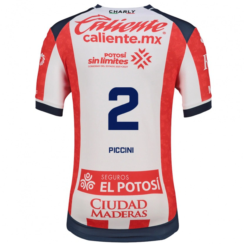 Danxen Kinderen Cristiano Piccini #2 Rood Wit Zwart Thuisshirt Thuistenue 2026/27 T-Shirt België