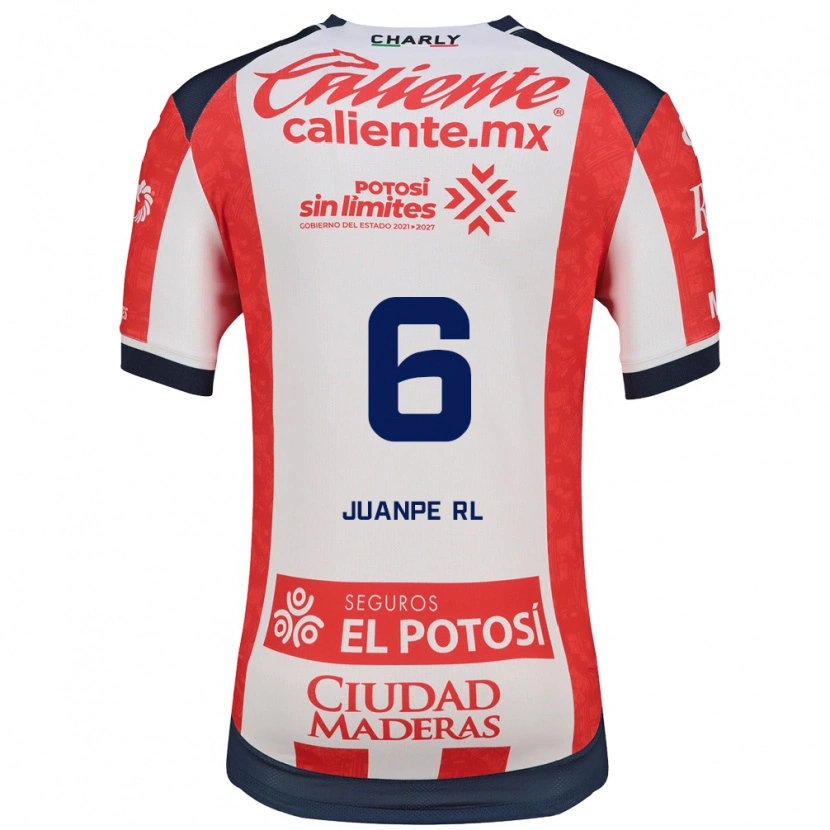 Danxen Kinderen Juan Pedro Ramírez López #6 Rood Wit Zwart Thuisshirt Thuistenue 2026/27 T-Shirt België
