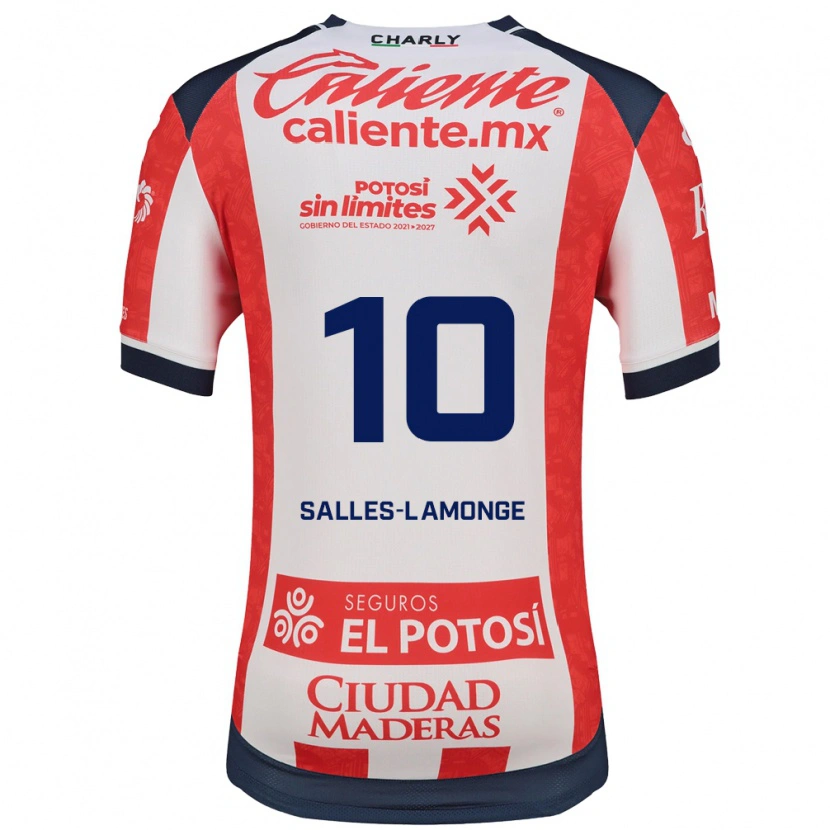 Danxen Kinderen Sébastien Salles-Lamonge #10 Rood Wit Zwart Thuisshirt Thuistenue 2026/27 T-Shirt België