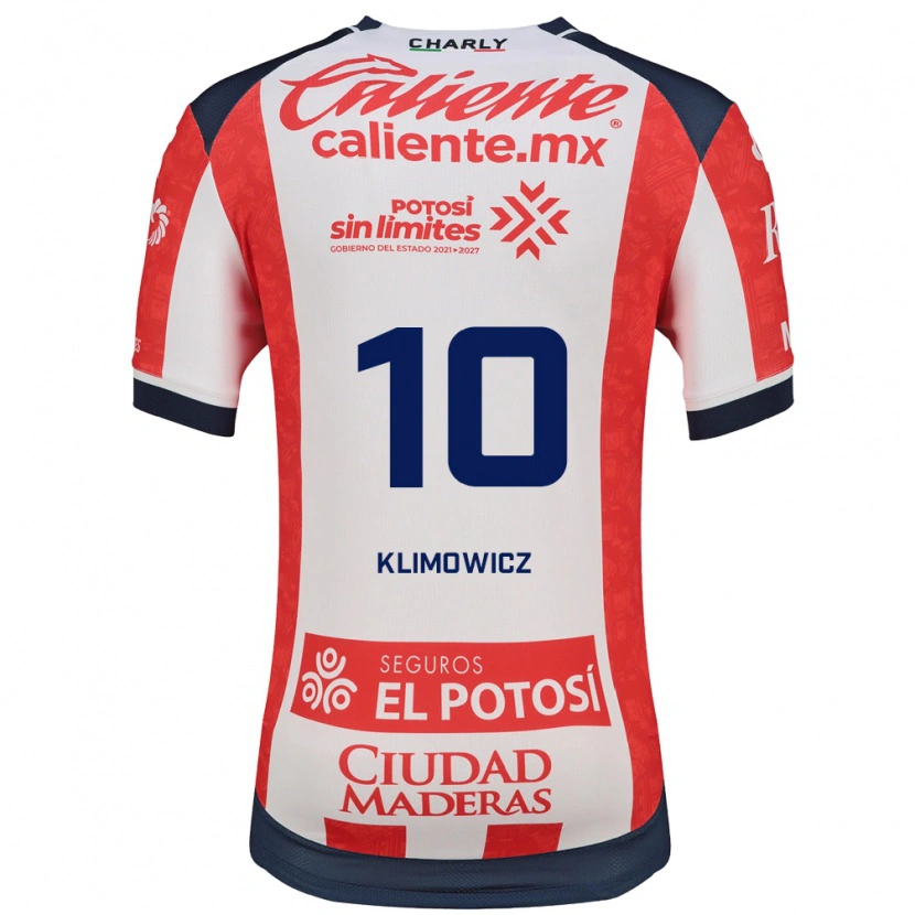 Danxen Kinderen Mateo Klimowicz #10 Rood Wit Zwart Thuisshirt Thuistenue 2026/27 T-Shirt België
