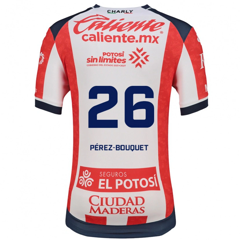 Danxen Kinderen Sebastián Pérez-Bouquet #26 Rood Wit Zwart Thuisshirt Thuistenue 2026/27 T-Shirt België