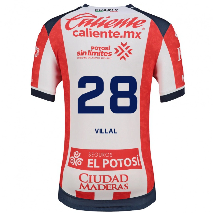 Danxen Kinderen Jonantán Villal #28 Rood Wit Zwart Thuisshirt Thuistenue 2026/27 T-Shirt België