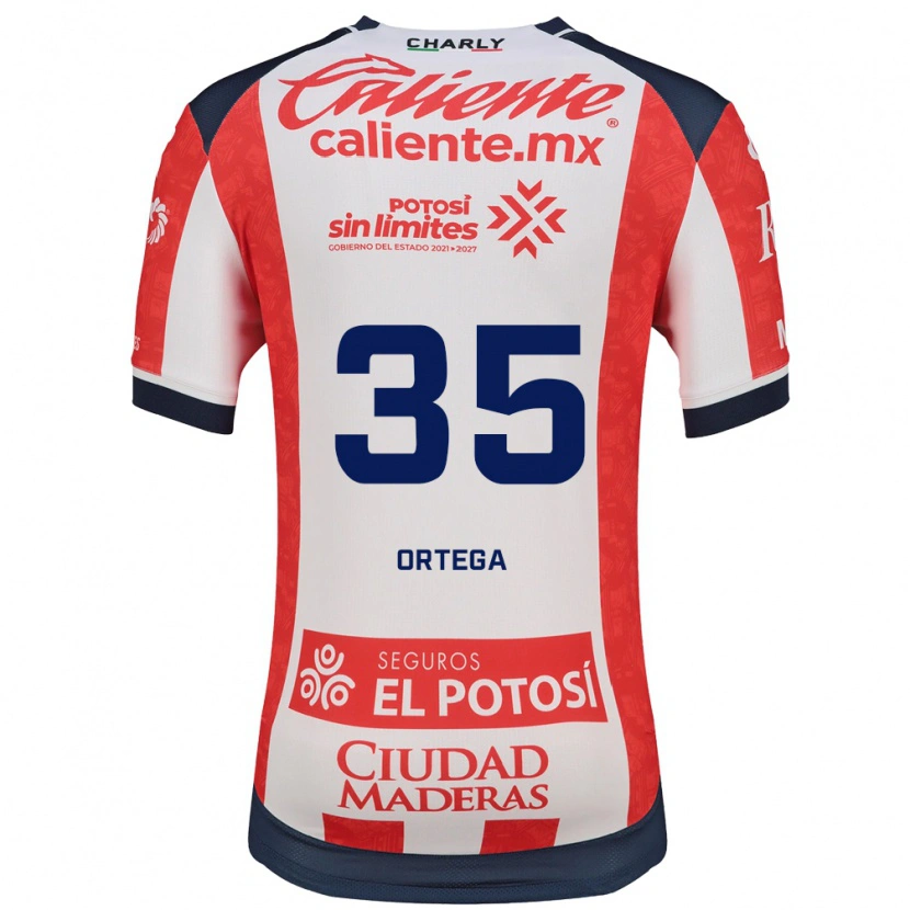 Danxen Kinderen Kevin Ortega #35 Rood Wit Zwart Thuisshirt Thuistenue 2026/27 T-Shirt België
