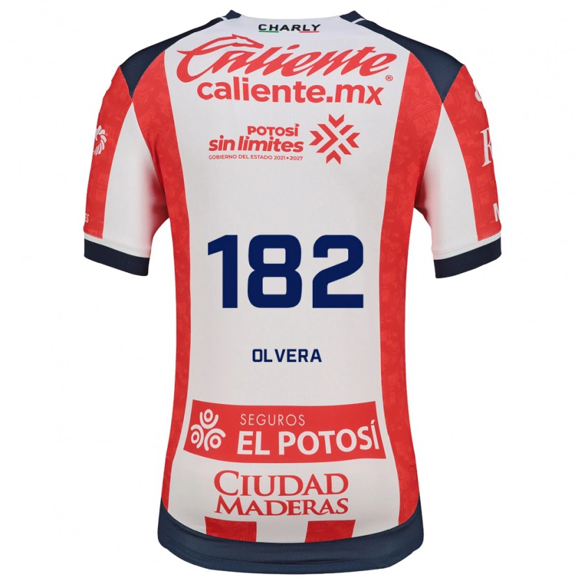 Danxen Kinderen Artemio Olvera #182 Rood Wit Zwart Thuisshirt Thuistenue 2026/27 T-Shirt België