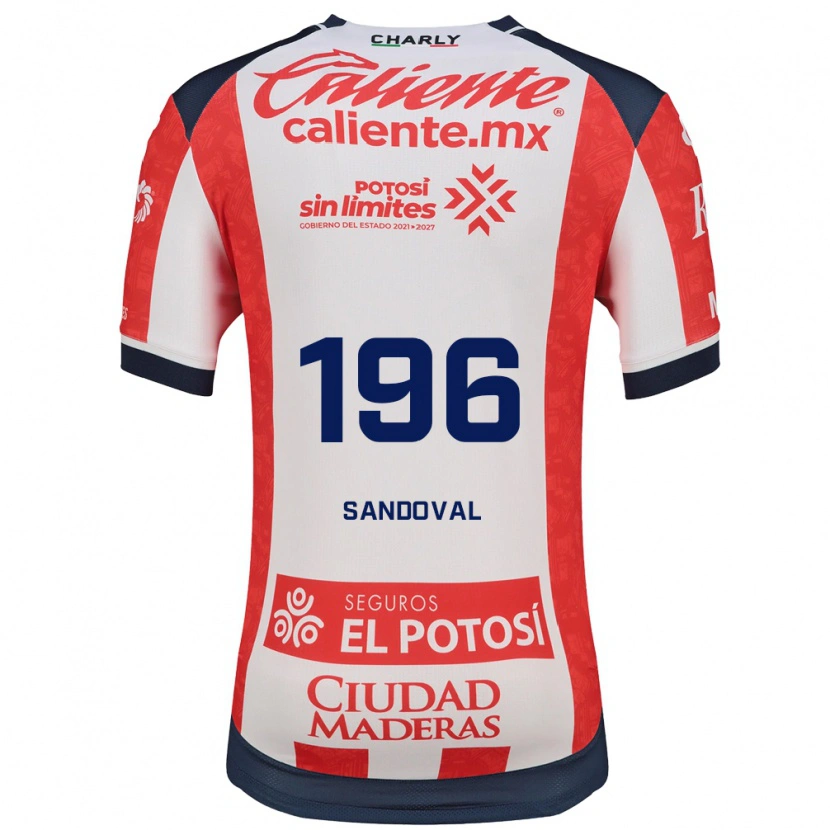 Danxen Kinderen Alan Sandoval #196 Rood Wit Zwart Thuisshirt Thuistenue 2026/27 T-Shirt België
