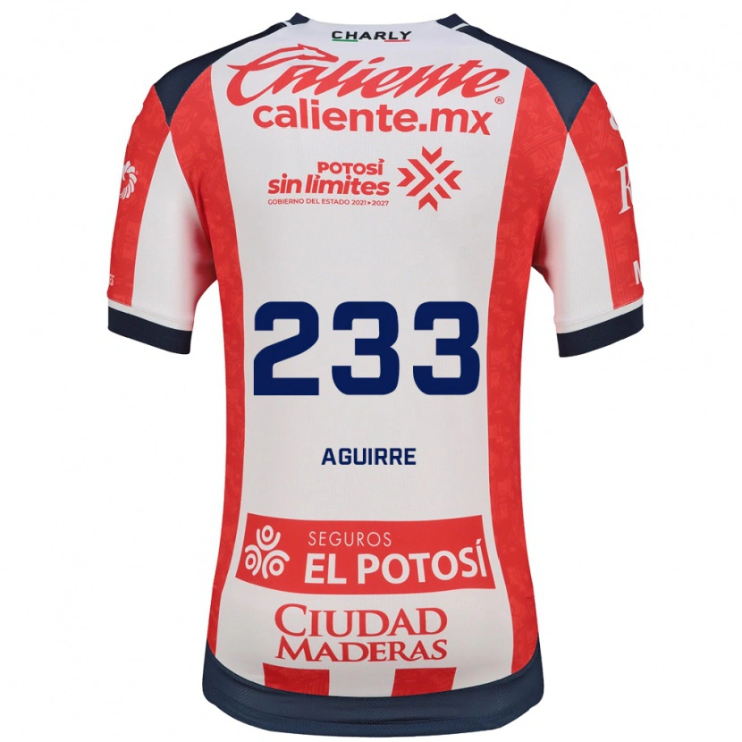 Danxen Kinderen Francisco Aguirre #233 Rood Wit Zwart Thuisshirt Thuistenue 2026/27 T-Shirt België