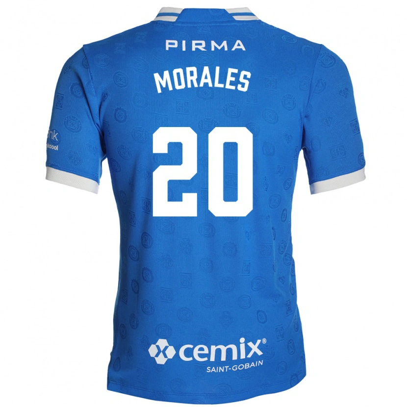 Danxen Kinderen Ivan Morales #20 Blauw Wit Rood Thuisshirt Thuistenue 2026/27 T-Shirt België