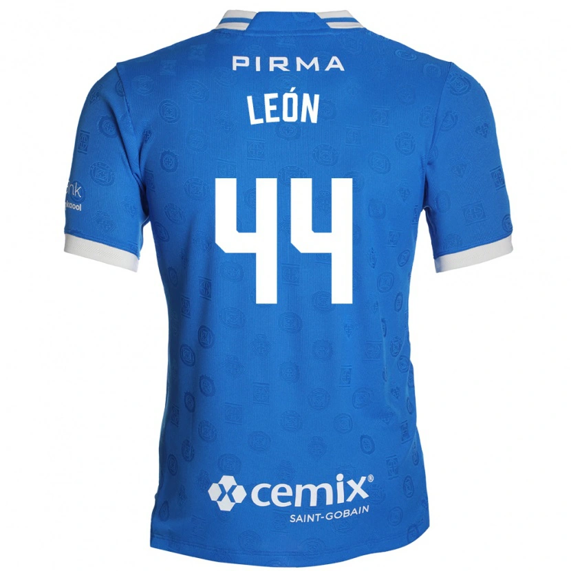 Danxen Kinderen Cristhian León #44 Blauw Wit Rood Thuisshirt Thuistenue 2026/27 T-Shirt België