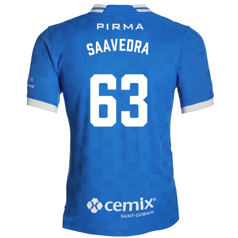 Danxen Kinderen Ángel Saavedra #63 Blauw Wit Rood Thuisshirt Thuistenue 2026/27 T-Shirt België