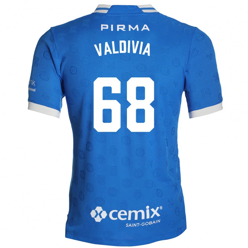 Danxen Kinderen Christian Valdivia #68 Blauw Wit Rood Thuisshirt Thuistenue 2026/27 T-Shirt België